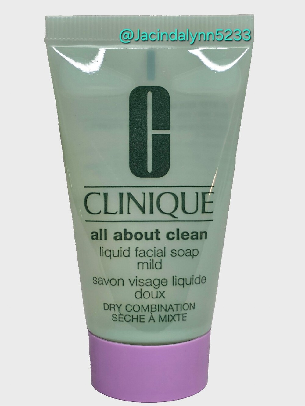 Clinique All About Clean Liquid Facial Soap Mild Travel Size Tube 30ml 1 Ounce